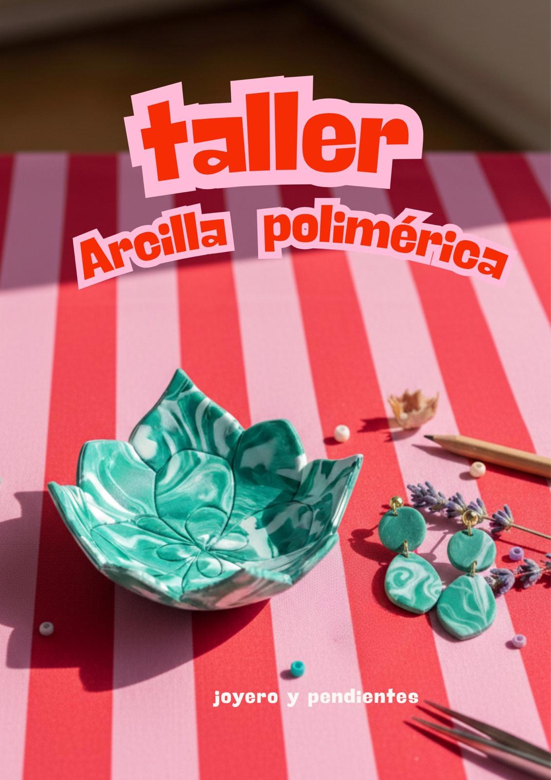 Arcilla polimérica: un par de pendientes y un joyero